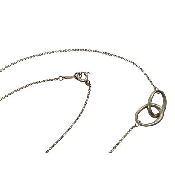 Tiffany and Co. 1837 Elsa Peretti Double Loop Necklace 15" - Picture 11 of 14